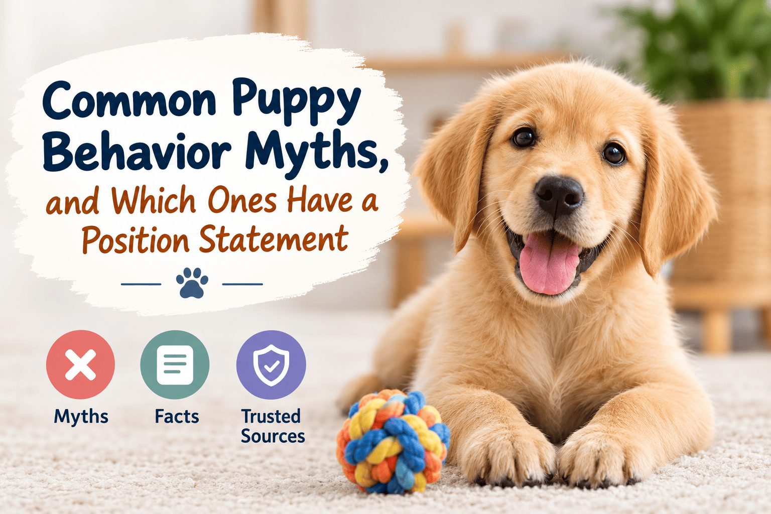 Puppy behavior myths and positive training tips for new puppy owners